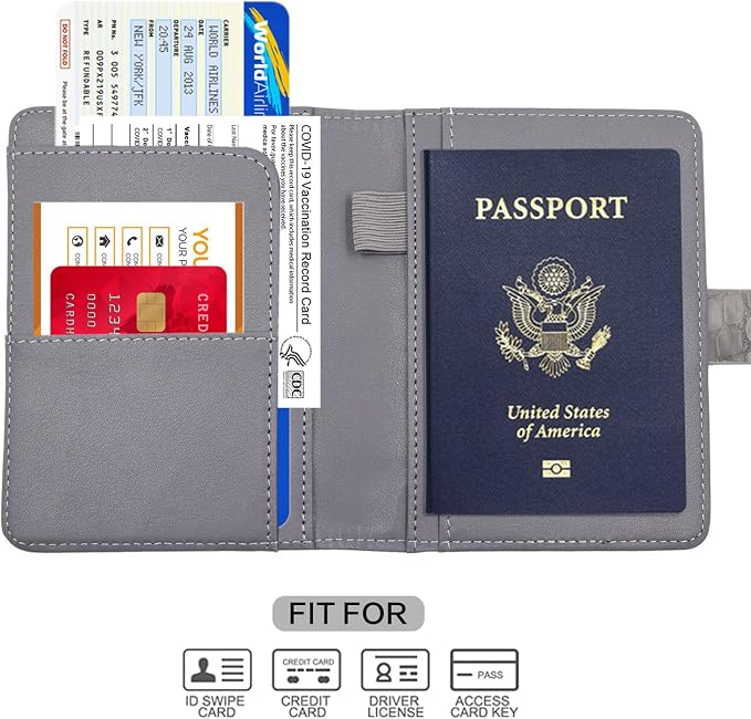 Melsbrinna Premium Leather Passport Holder Covers Case, Waterproof Rfid - Image 2