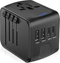 JMFONE Universal Travel Plug Adapter 5 in 1 Charger, European Travel Plug by JMFONE