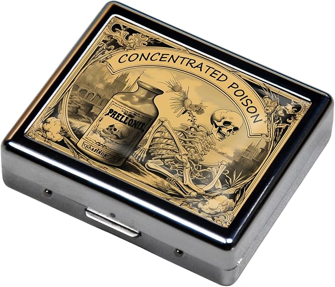 Silver Vintage Pill Box 7 Day Metal Pill Box - Image 3