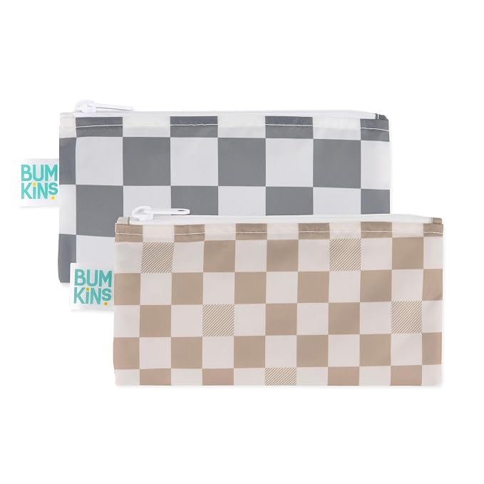 Bumkins Reusable Snack Bags, for Kids School Lunch and for Adults Portion by Bumkins