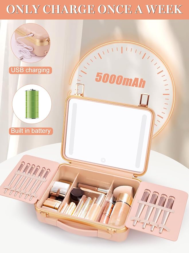 Kalolary Travel Makeup Train Cases - Image 5