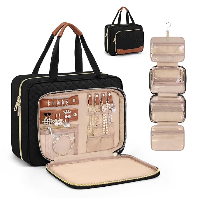 Wedama Toiletry Bag for Women, Hanging Travel Toiletry Bag by Wedama