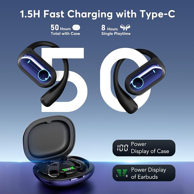 168 Languages AI Live Translation Earbuds, 4-in-1 Smart Mode Bluetooth 5.4 - Image 2