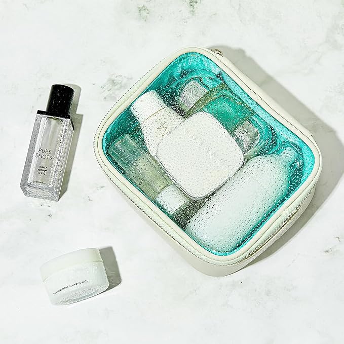ROWNYEON Clear Makeup Case Toiletry Bag Multipurpose Travel Makeup Train Case - Image 2