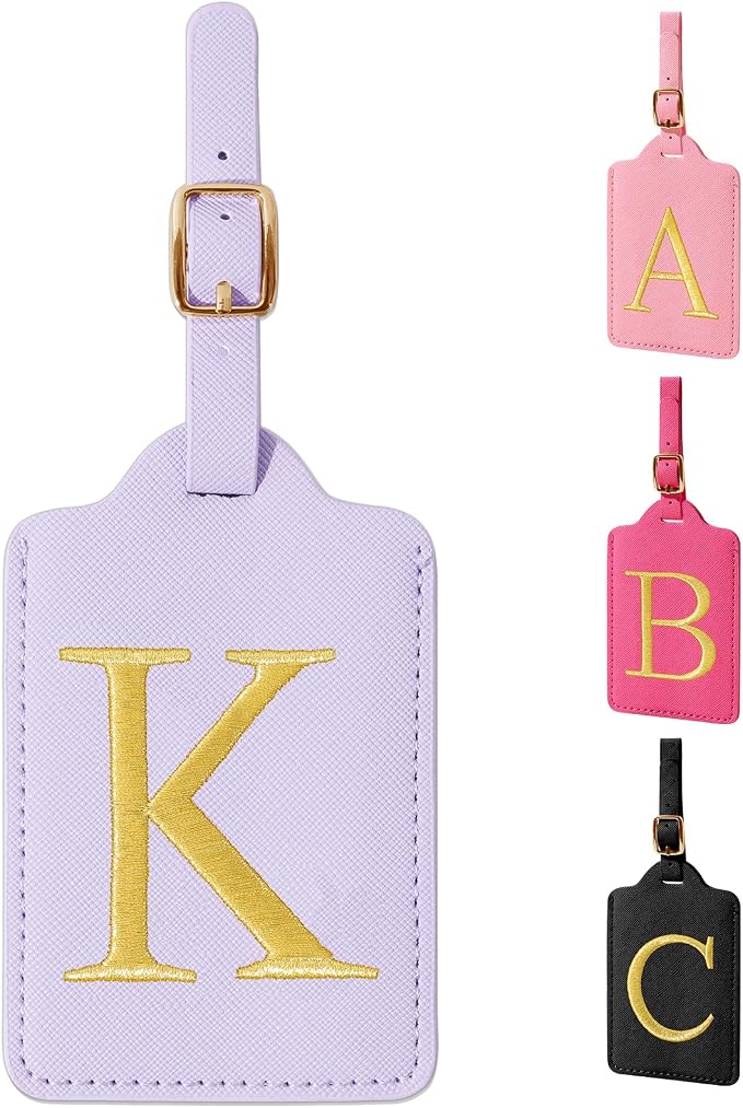 Personalized Initial Luggage Tags by izuzta