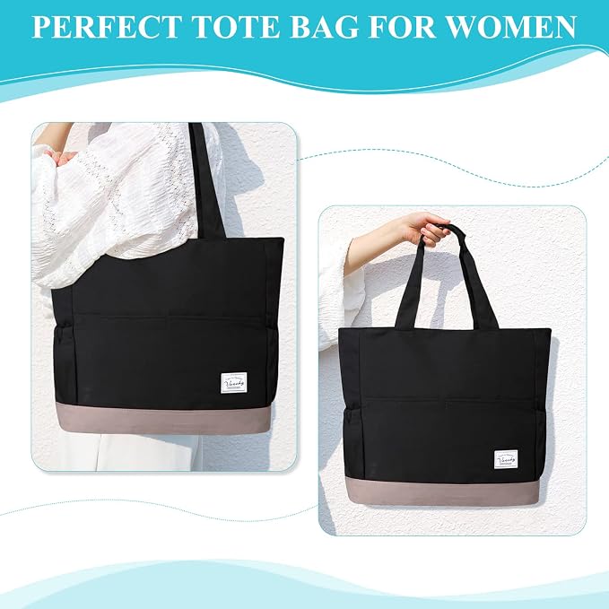 VASCHY Beach Bag for Women, Large Waterproof Sandproof Fold-able Packable Pool - Image 9