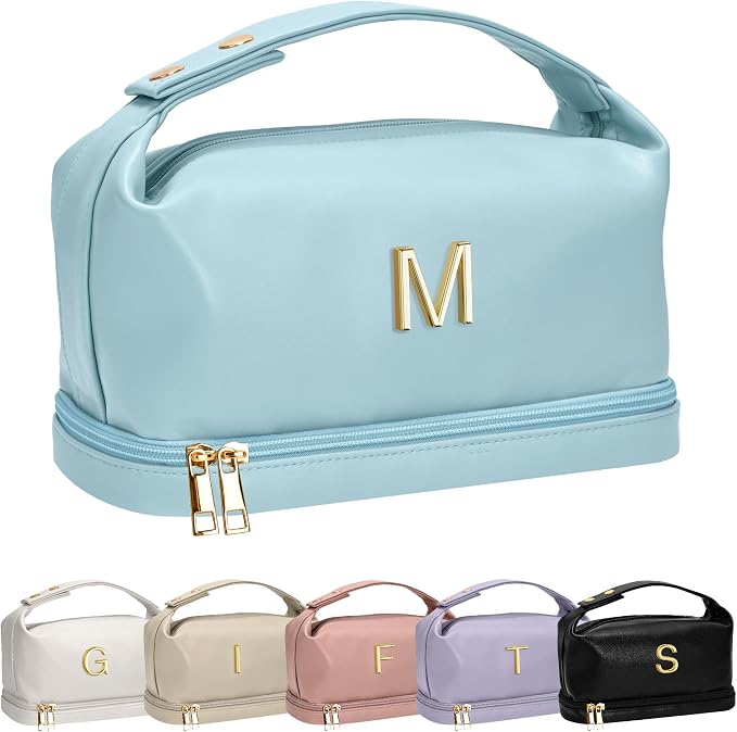 College Gifts for Women, Personalized Makeup Bag by Vogewood