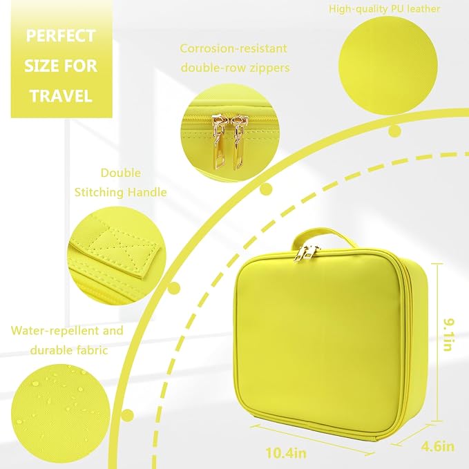 Travel Makeup Bag for Women and Makeup Artists Cosmetic Organizer Large Makeup - Image 3