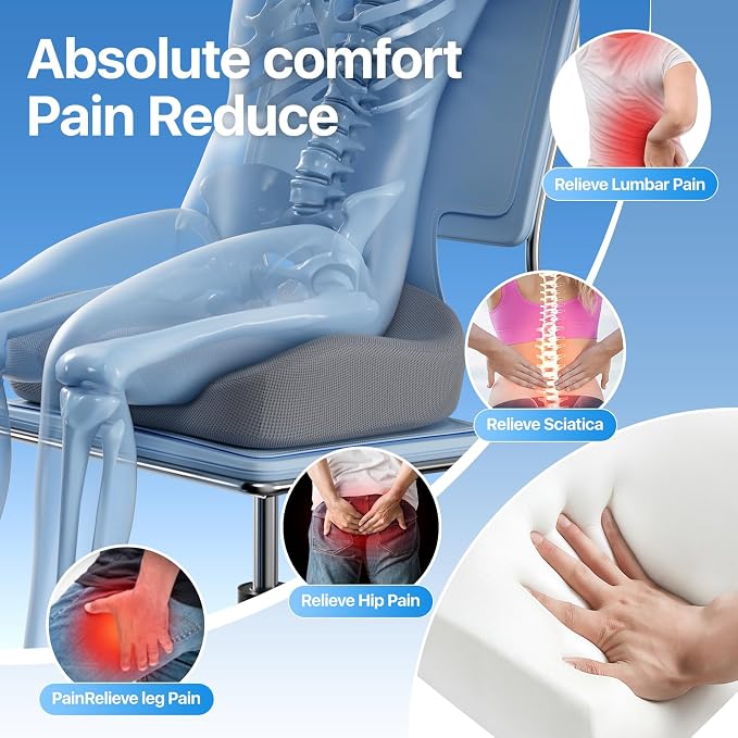 Seat Cushion, Extra Large Memory Foam Cushion - Image 5
