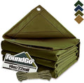 FoundGo Canvas Tarp 8'*10' Heavy Duty Waterproof Tarps by FoundGo