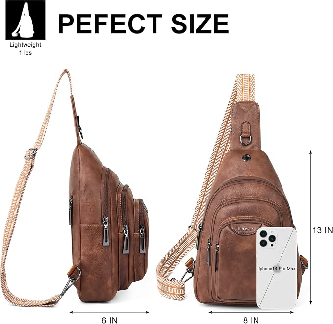 10L Crossbody Sling Bag for Women Men Anti Theft Cross Body Fanny Pack Belt Bag - Image 3