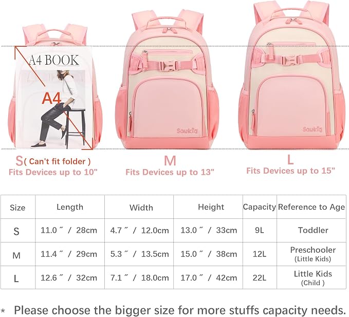Lightweight Cute Kids Backpack for School Kindergarten Elementary Backpacks for - Image 4