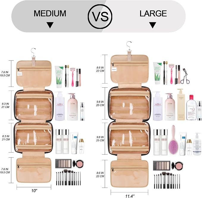 Travel Hanging Toiletry Bag for Women, Cruise Ship Essentials, - Image 7