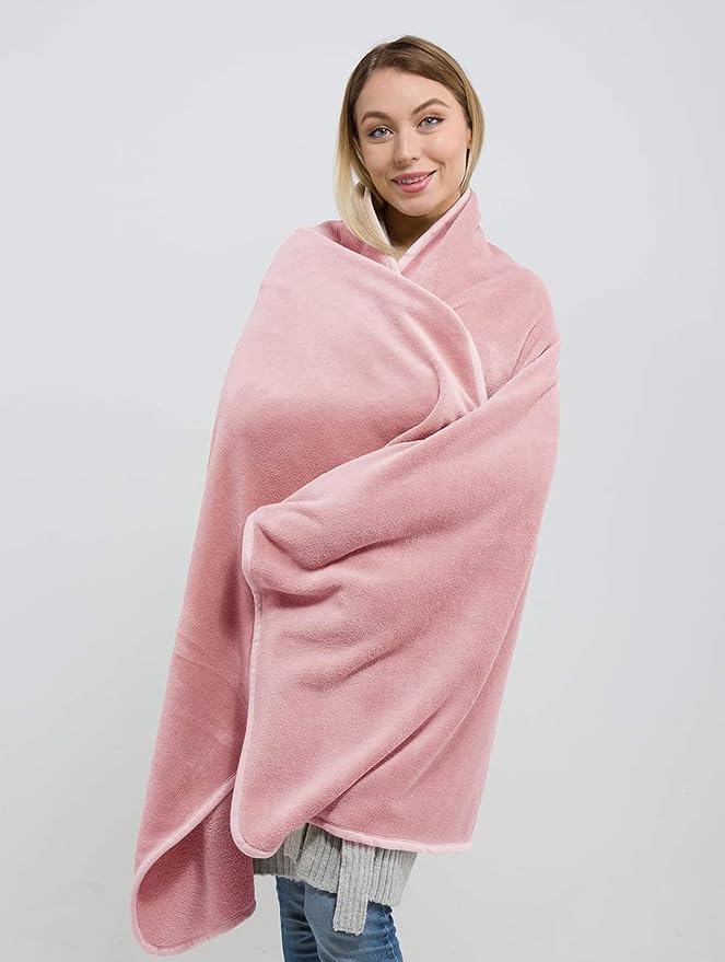 BlueHills Premium Soft Long Travel Blanket Pillow - Image 8