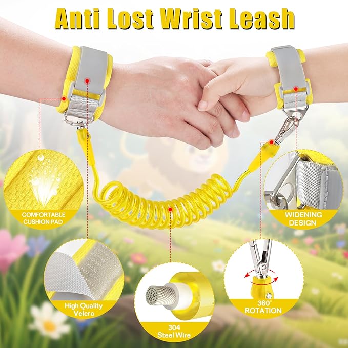 Toddlers Leash + Anti Lost Wrist Link Child Kids Safety Harness Kids Walking - Image 4