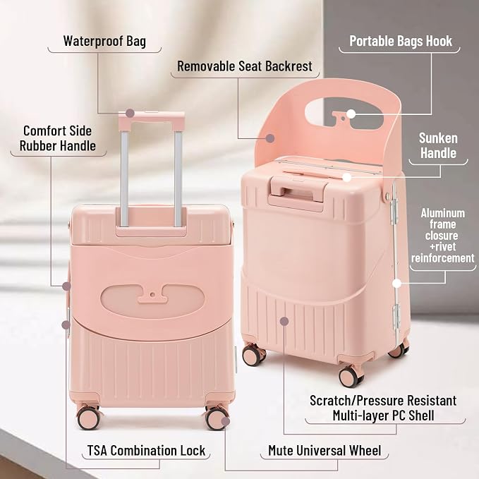 20 Inch Carry On TSA Lock Luggage - Image 3