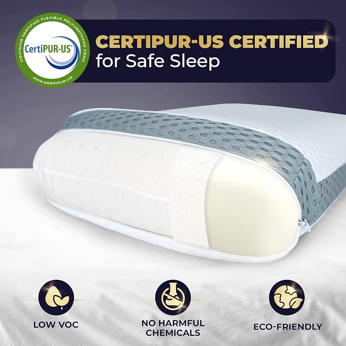 Royal Therapy Memory Foam Pillow, Neck Pain Relief, - Image 5