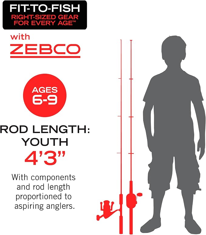 Zebco Wilder Fishing Reel and Rod Combo, Patented No-Tangle Reel, Pre-Spooled - Image 7