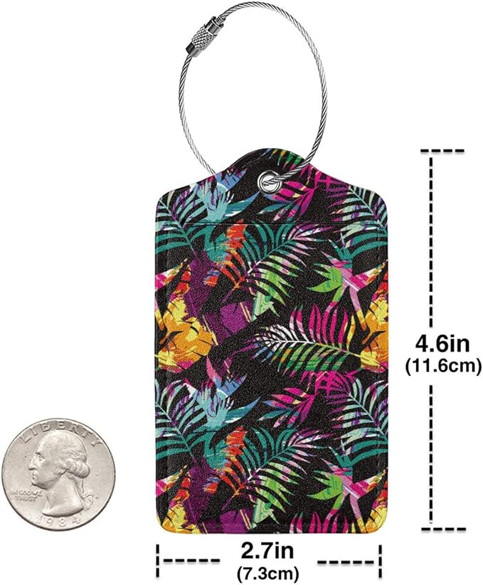 2 Packs Colorful Palms Crew Luggage Tag - Image 4
