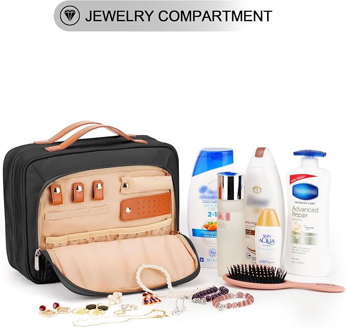 Travel Hanging Toiletry Bag for Women, - Image 3