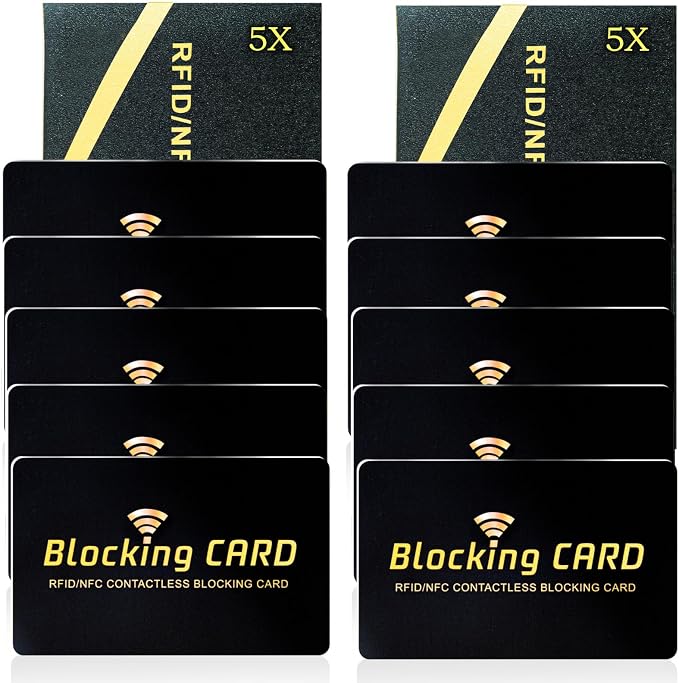RFID Blocking Card 10 pack, One Card Protects Entire Wallet, RFID/NFC - Image 2