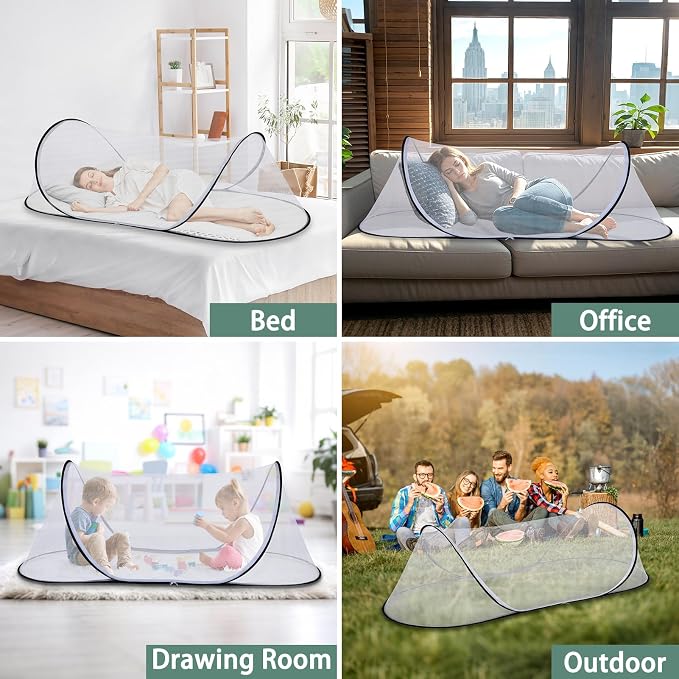 78.7 * 31.5 * 23.6 Inch Large Pop Up Mosquito Net, Collapsible Portable - Image 6