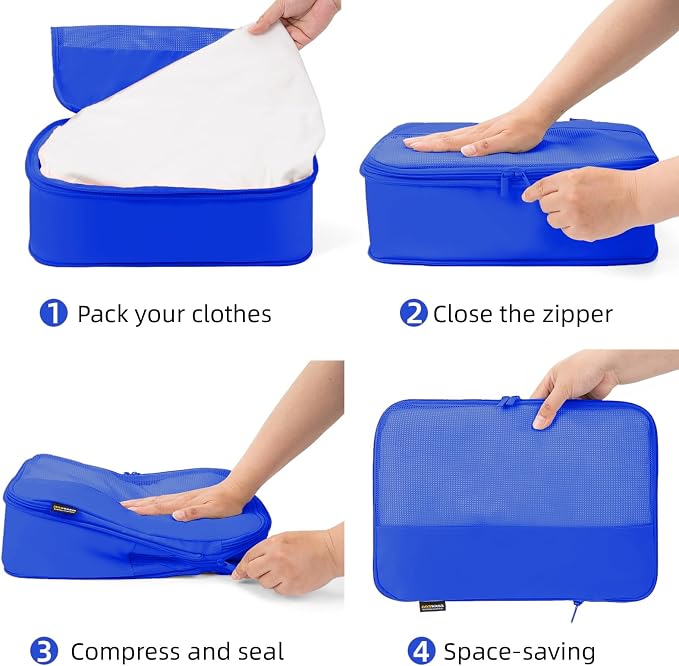 4 Piece Compression Packing Cubes - Image 4
