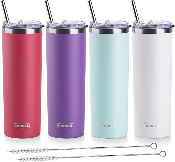 koodee 20 oz Tumbler with Lid and Straw-Stainless Steel Double Wall Insulated by koodee