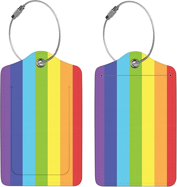 2 Pcs Luggage Tags for Suitcases, PU Leather Cruise Ship Luggage Tags - Image 4