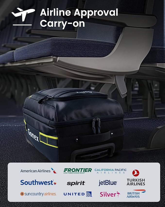 Gonex Waterproof Underseat Carry on Luggage - Image 3