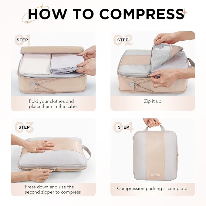 2 Set Compression Packing Cubes - Image 3