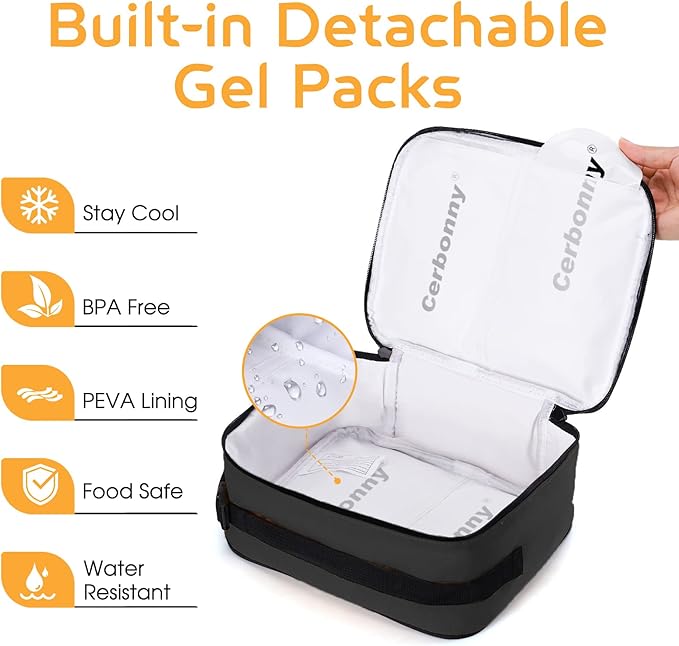 Cooler Lunch Box with Detachable Ice Packs - Image 2