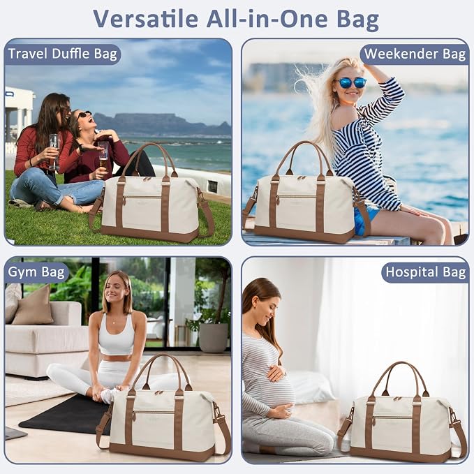 Travel Duffle Bag for Women, Weekender Bags, Hospital Bag for Labor Delivery - Image 6