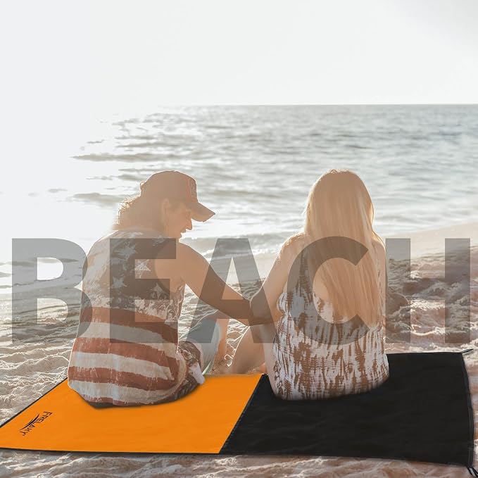 Frelaxy Pocket Picnic Blanket, Waterproof Sandproof Beach Mat, Compact Camping - Image 6