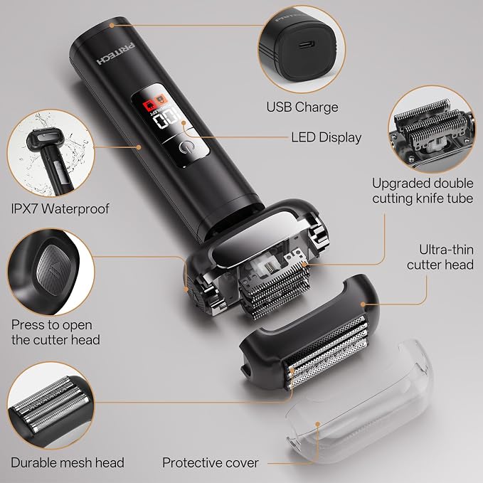 PRITECH Electric Razor Men Shaving Face, Men Electric Shaver, Close Electric - Image 5