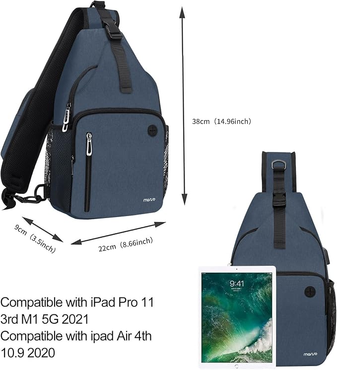 MOSISO Sling Backpack Bag, Crossbody Shoulder Bag Travel Hiking Daypack Chest - Image 5