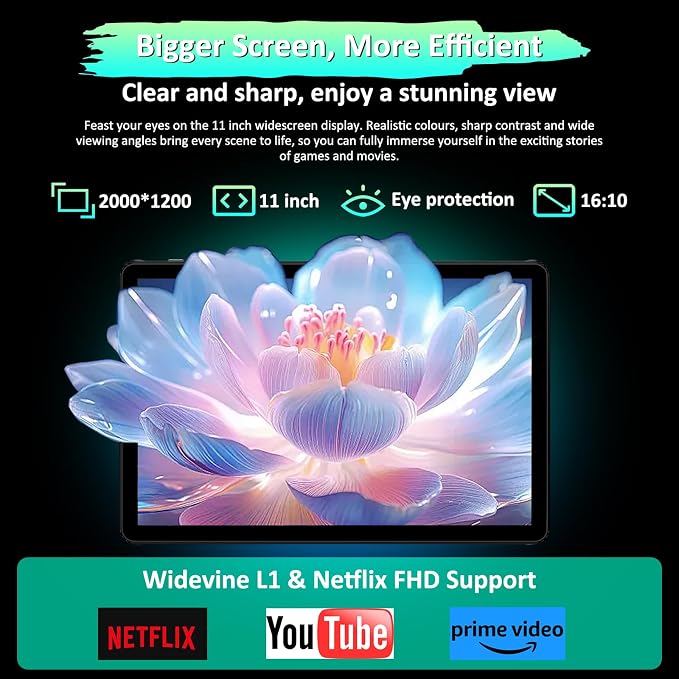 Android Tablet, 2K FHD Display Tablets, 36GB RAM & 256GB ROM, 1TB Expandtion - Image 5