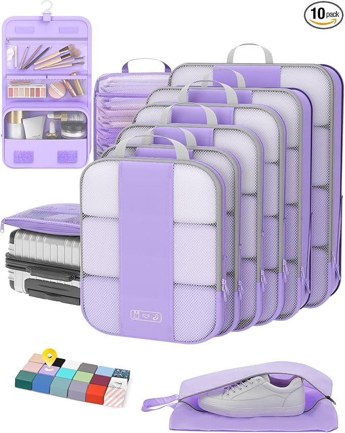 10 Set Compression Packing Cubes by OlarHike
