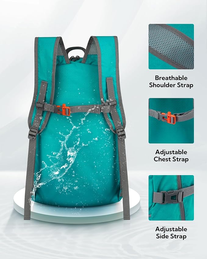 WATERFLY Hiking Foldable Daypack Backpack: 25L Ultra Lightweight Packable - Image 5
