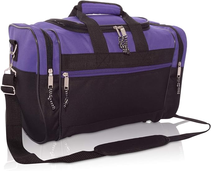 DALIX 17" Blank Duffle Bag Duffel Bag Travel Size Sports Durable Gym Bag by Dalix