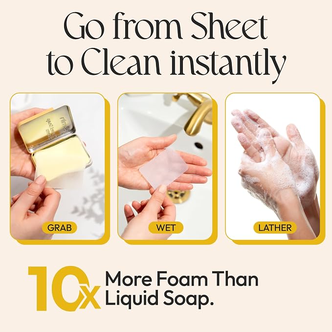 FOMIN - Antibacterial Paper Soap Sheets Tin - Image 2