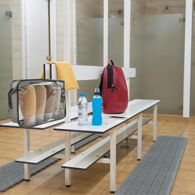 Travel Bottles for Toiletries, TSA Approved 3oz Leak Proof Silicone Refillable - Image 4
