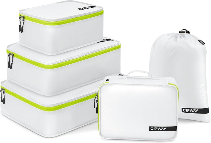 Cipway 5 Set Packing Cubes for Travel Suitcase Organizer for Accessories by Cipway