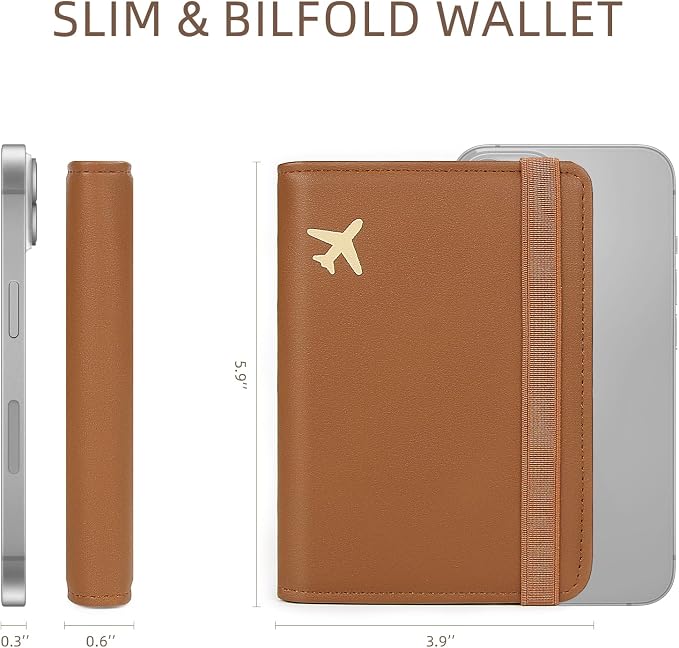 Passport Holder for Travel, Rfid Passport Cover Case, Passport Wallet Women - Image 3