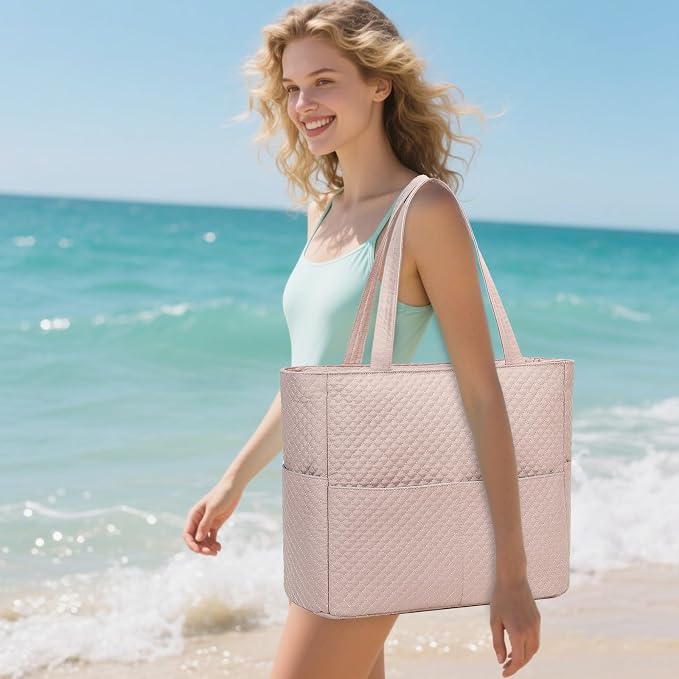 Beach Pool Bags Tote for Women Ladies Large Gym Tote Carry On Bag - Image 7
