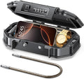 Portable Travel Safe Lock Box Waterproof & Durable, 4-Digit Combination by Vewaci
