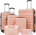 LONG VACATION 6 Piece ABS+PC Hardshell Luggage Set by LONG+VACATION