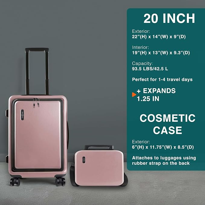 Luggage Sets 3 Piece, 22 Inch Carry on Luggage and 28 Inch Suitcases - Image 2