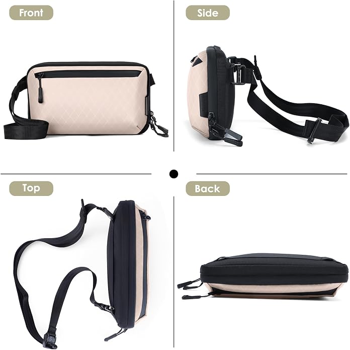 Electronics Organizer Tech Travel Pouch – Waterproof Nylon Diamond Quilted & - Image 5