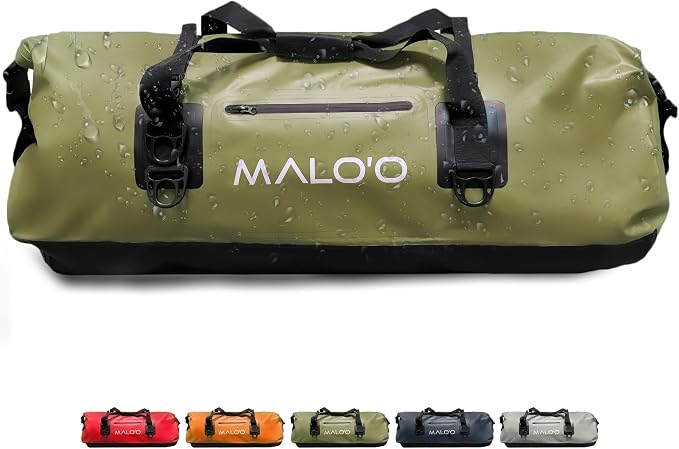Malo'o Waterproof Dry Bag Duffel 40L/60L/100L, Roll Top Duffel Keeps Gear Dry by Maloo
